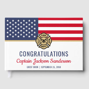Livre D'or Foyer American Flag Félicitations retraite