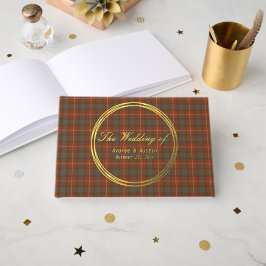 Livre D'or Fraser Red Patiné Original Tartan écossais