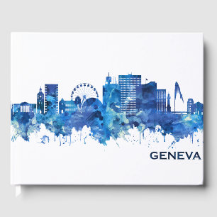 Livre D'or Genève Suisse Skyline Blue