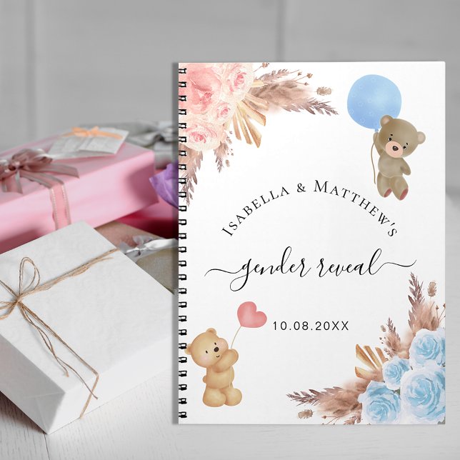 Livre d'or genre révéler pampas herbe baby shower (Créateur téléchargé)