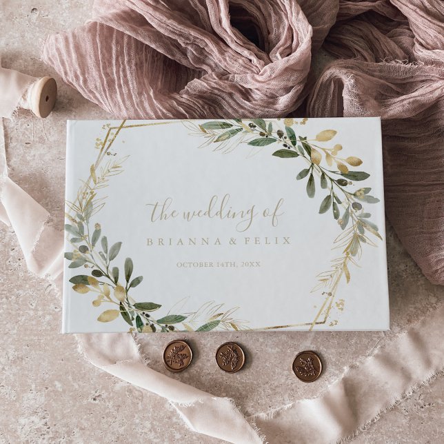 Livre d'or géométrique Mariage de automne de verdu (Créateur téléchargé)