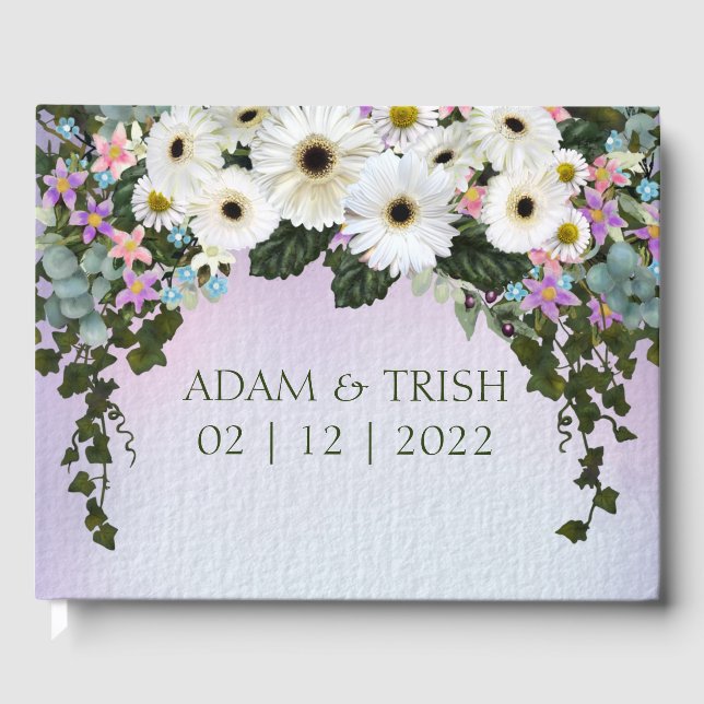 Livre D'or Gerbera Daisies Mariage de swag (Recto)