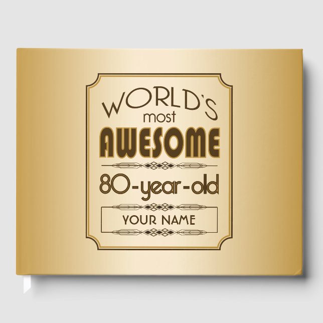 Livre D'or Gold 80th Anniversaire Célébration World Meilleur  (Recto)