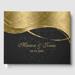 Livre D'or Gold et Black Damask tendance