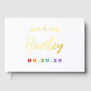 Livre D'or Gold Mr & Mr Rainbow Date Mariage gay