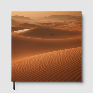 Livre D'or Golden Serenity - Desert Landscape at Sunset