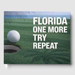 Livre D'or Golf Floride thème avec balle sur le vert 