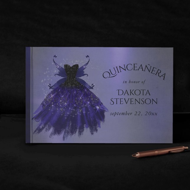 Livre D'or Gothique Fairy Indigo Gown | Fleur royale violet p (Créateur téléchargé)
