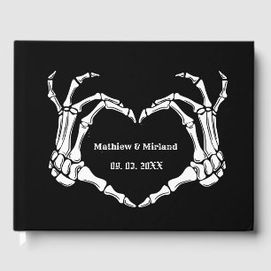 Livre D'or Gothique Halloween Crâne coeur Mariage Date