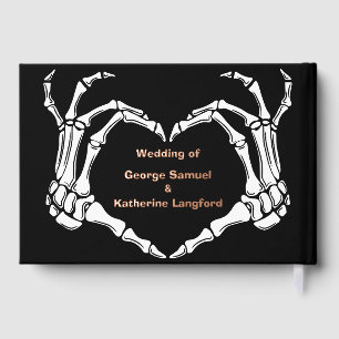 Livre D'or Gothique Romantique Squelette main Halloween Maria