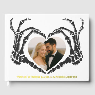 Livre D'or Gothique Romantique Squelette main Halloween Maria