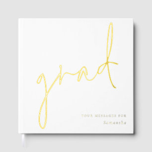 Livre D'or Graduation minimaliste de script moderne