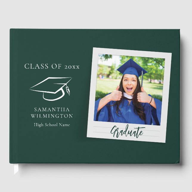 Livre D'or Graduation Photo Script Graduate Party (Recto)