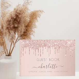 Livre D'or Graduation rose Gold parties scintillant classe 20