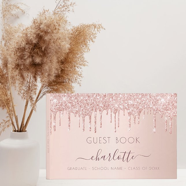 Livre D'or Graduation rose Gold parties scintillant classe 20 (Créateur téléchargé)