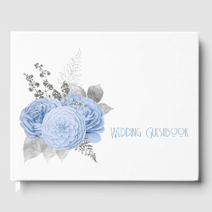 Livre D'or Grand Rose Argent Mariage Feuille