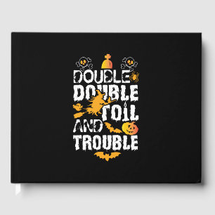 Livre D'or Halloween Double Huile Et Problème Anniversaire