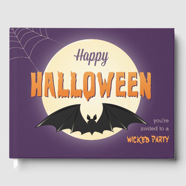 Livre D'or Halloween noir chauve (Recto)