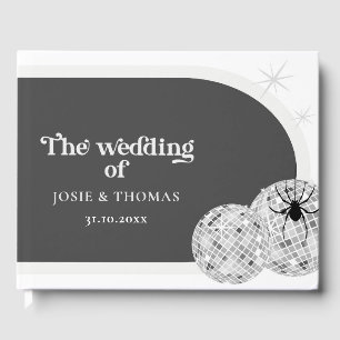 Livre D'or Halloween Retro Disco Spiders & Disco Ball Mariage