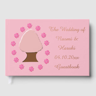 Livre D'or Hanami Japonais Cerisier Mariage personnalisé