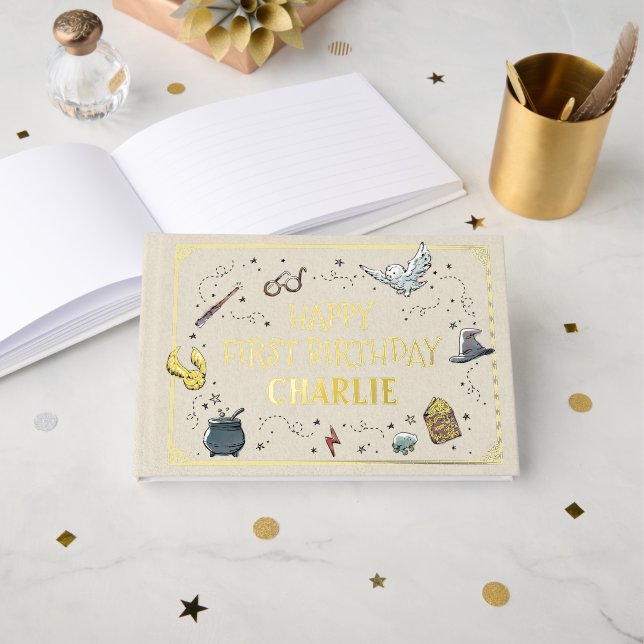 Livre D'or Harry Potter First Birthday (Recto ouvert)