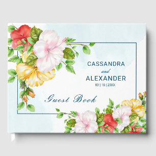 Livre D'or Hibiscus Mariage floral tropical