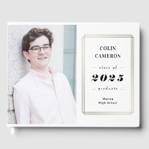 Livre D'or Hip Border Graduation Party Guest Book