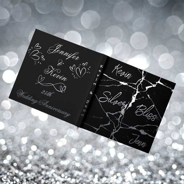 Livre D'or Huile d'argent sur le 25e anniversaire du Mariage  (Créateur téléchargé)