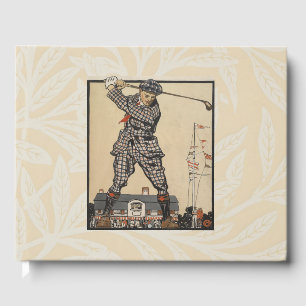 Livre D'or Illustration de golf vintage d'Edward Penfield