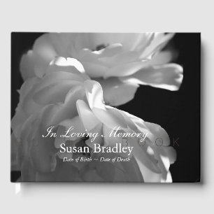 Livre D'or In Love Mémoire Rose Funeral Guest Book