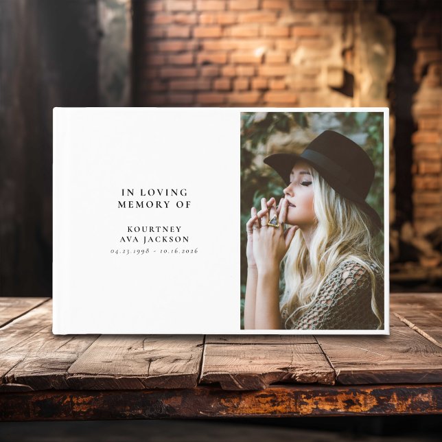 Livre D'or In Loving Memory Custom Photo (Créateur téléchargé)