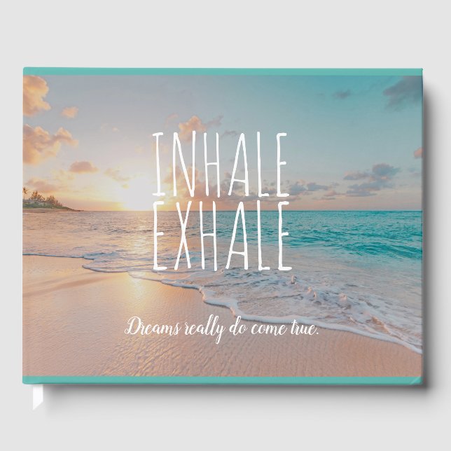 Livre D'or Inhale Exhale Caribbean Guest Book Memories (Recto)