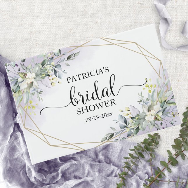 Livre D'or Invité de mariage avec motifs géométriques et euca (Créateur téléchargé)