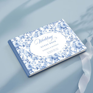 Livre d'or invité Roses Toile Bleue Poussiéreuse V