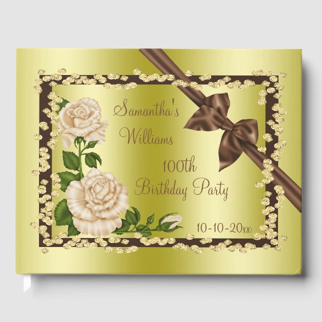 Livre D'or Ivory Blossom, Bows & Diamonds 100e anniversaire (Recto)