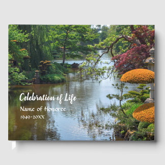 Livre D'or Jardin japonais Zen Célébration de la vie Memorial