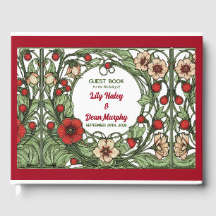 Livre D'or Jardin vintage Art nouveau Mariage