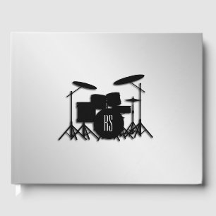Livre D'or Jeu de tambour Monogramme Argent