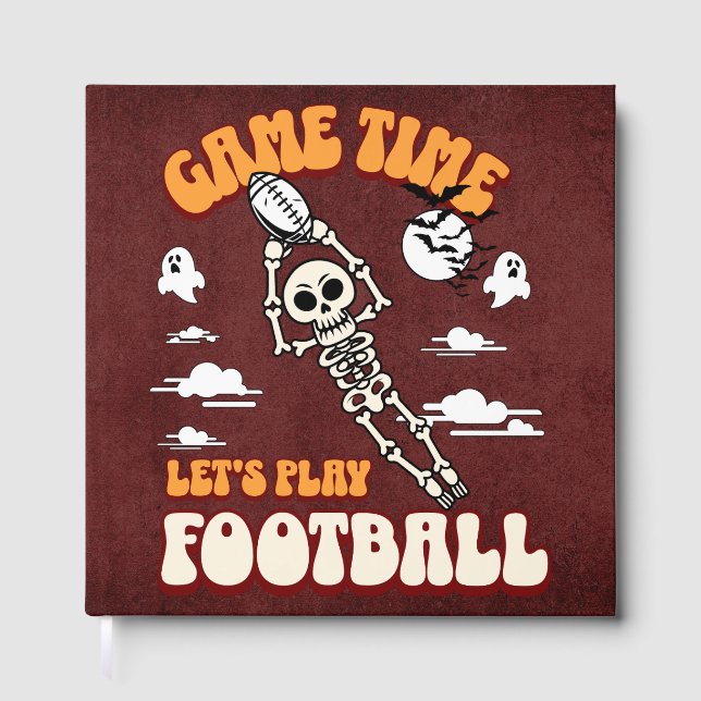 Livre D'or Jeu Heure Jouons au football Halloween Drôle (Recto)