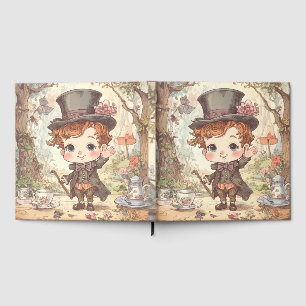 Livre D'or Joli Chapelier Fou Artistique Bois Fantaisiste Mer