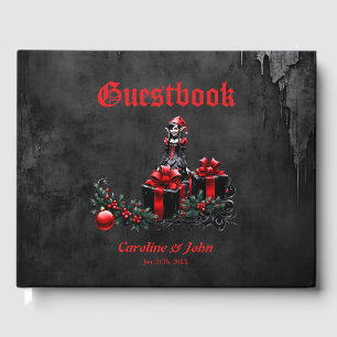 Livre D'or Joli elfe de Noël gothique.