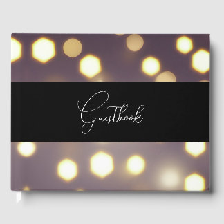 Livre D'or Joli Mariage Arrière - plan Bokeh