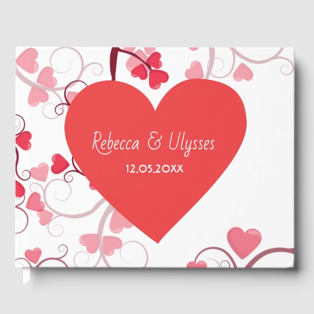Livre D'or Joli Mariage de coeur (Recto)