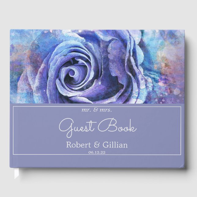 Livre D'or Joli Rose aquarelle (Recto)