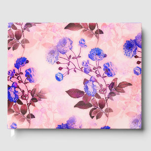 Livre D'or Joli rose avec / Purple Floral Print