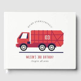 Livre D'or Joli Rouge Garbage Truck Enfants N'importe quel âg