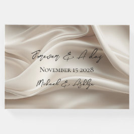 Livre D'or Jolie Champagne féminine Gold Faux Mariage satin