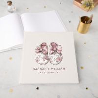 Journal de bébé personnalisé Blush Toile