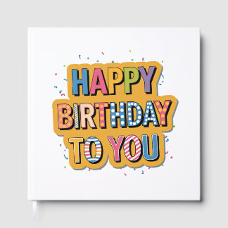 Livre D'or Joyeux Anniversaire à motifs