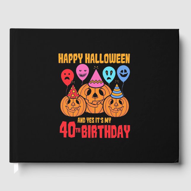 Livre D'or Joyeux Halloween 40e anniversaire (Recto)